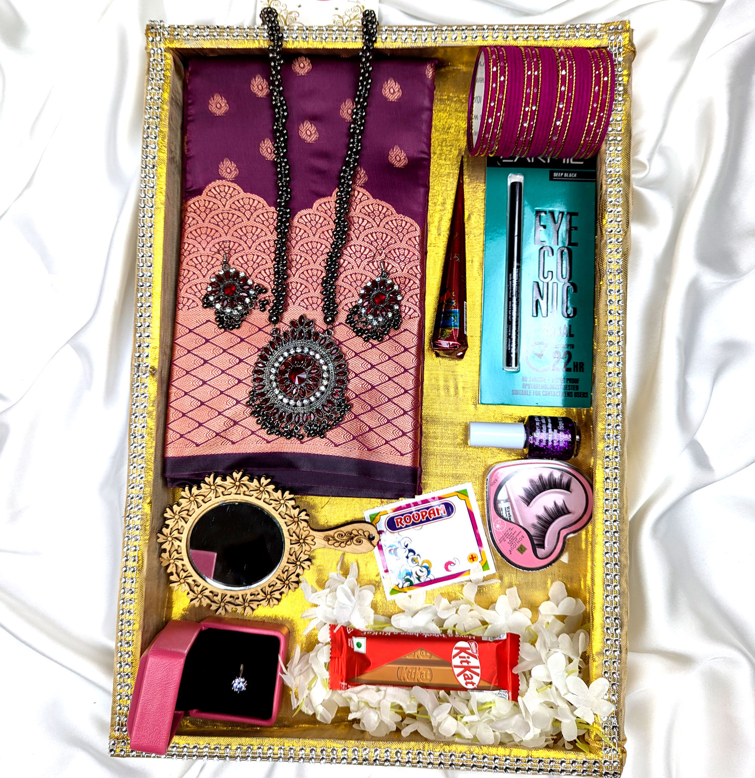 Premium Silk Katan Saree Combo Pack – Onion