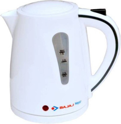 Bajaj Majesty New 1-Litre Cordless Kettle (White)