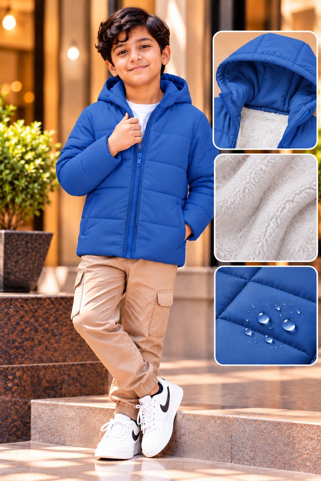 Premium Kids Sherpa Padding Jacket